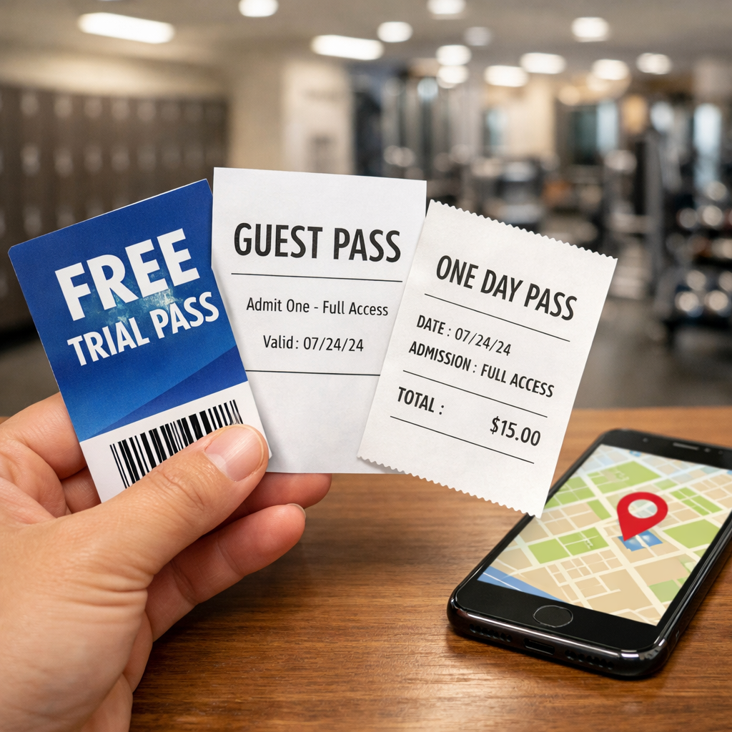 Compare Health Club Trial Passes, Guest Passes, and Day Rates Near Me